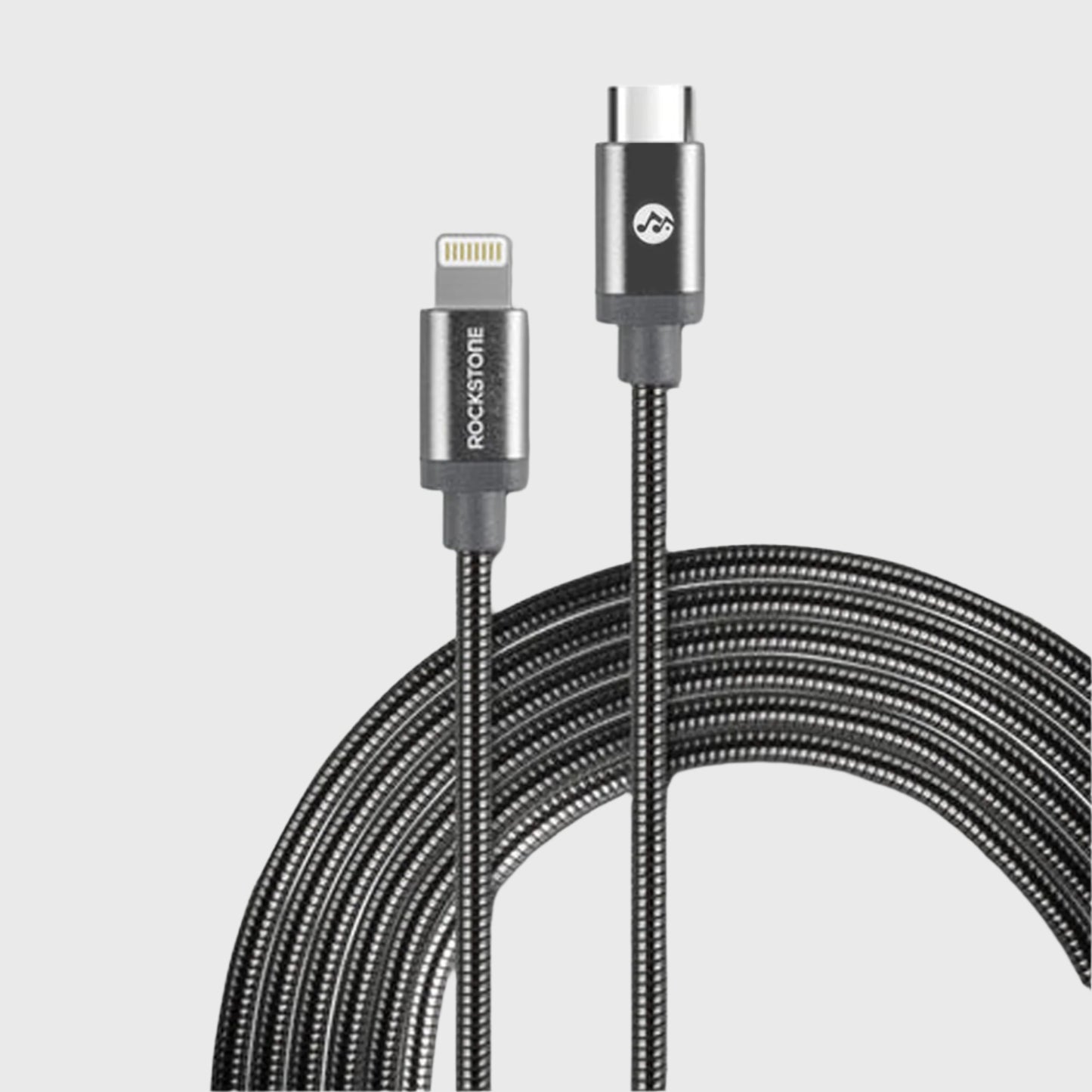 Pet Friendly Metal Tangle Free Braided Lightning to Type-C Cable - 2 Meter