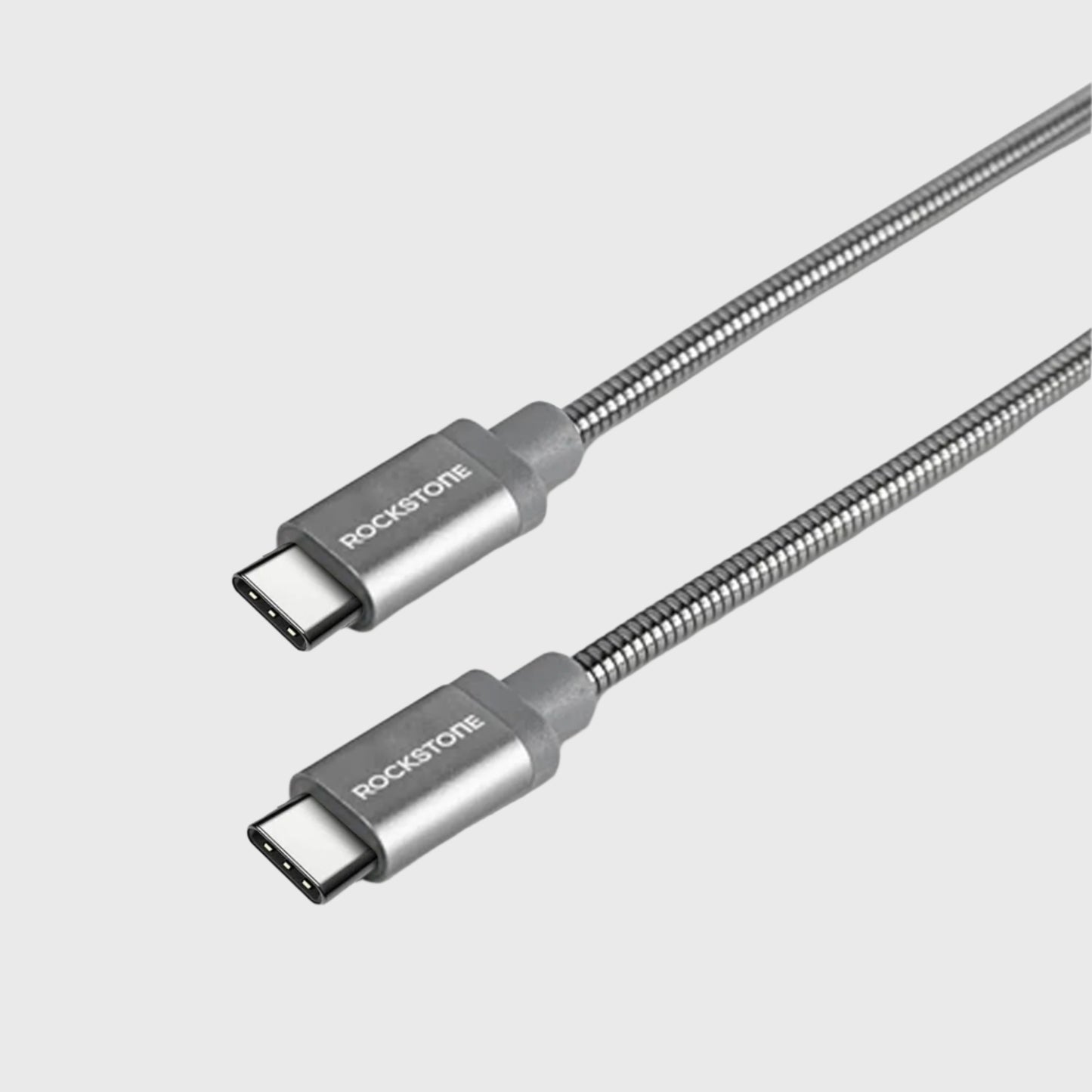 Pet Friendly Metal Tangle Free Braided Type-C to Type-C Cable - 2 Meter
