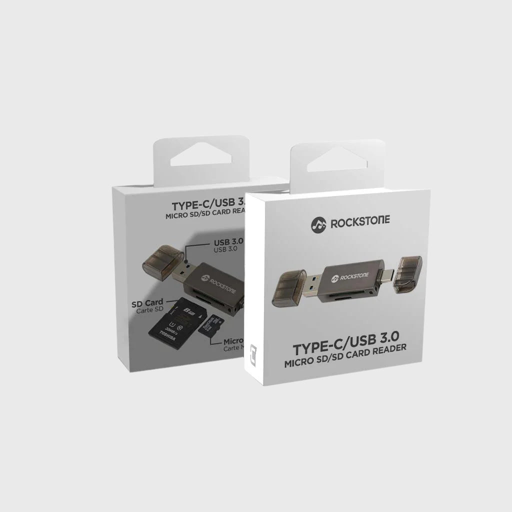 Rockstone Type-C/USB 3.0 Micro SD/SD Card Reader-A2