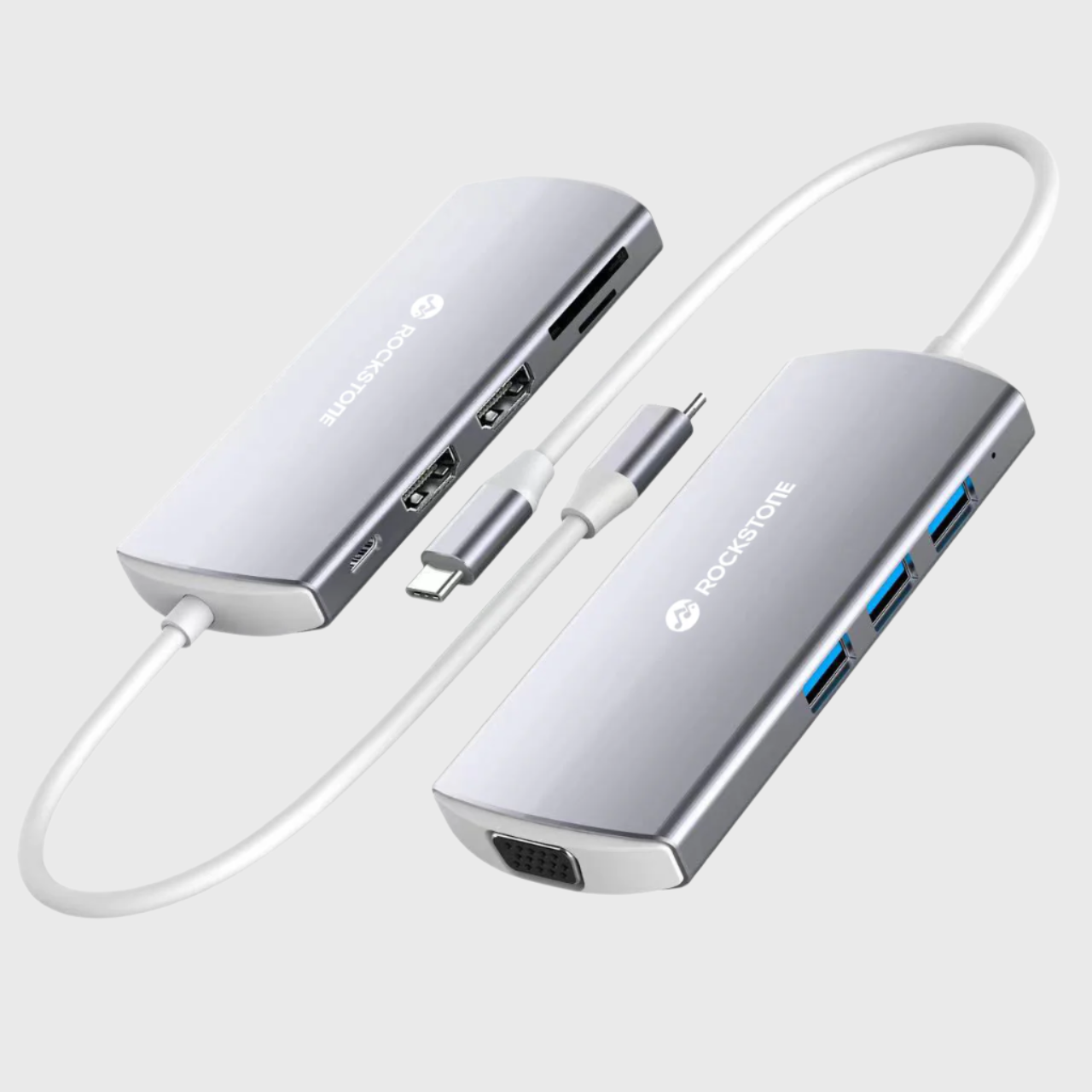 Rockstone USB-C 9-in-1 Dual HDMI Hub-A1
