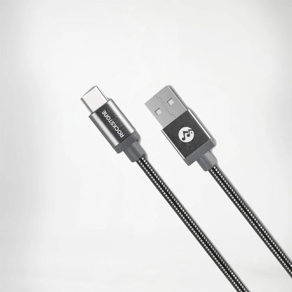 Pet Proof Metal Braided Type C to USB 2.0 Cable - 2 Meter