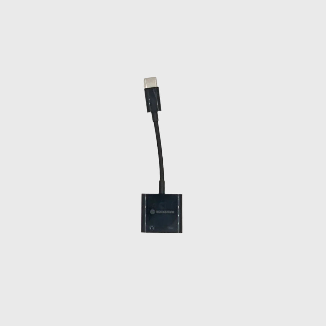 Rockstone USB Type C to 3.5 mm Earphone & Charger Adapter
