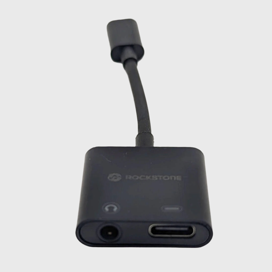 Rockstone USB Type C to 3.5 mm Earphone & Charger Adapter