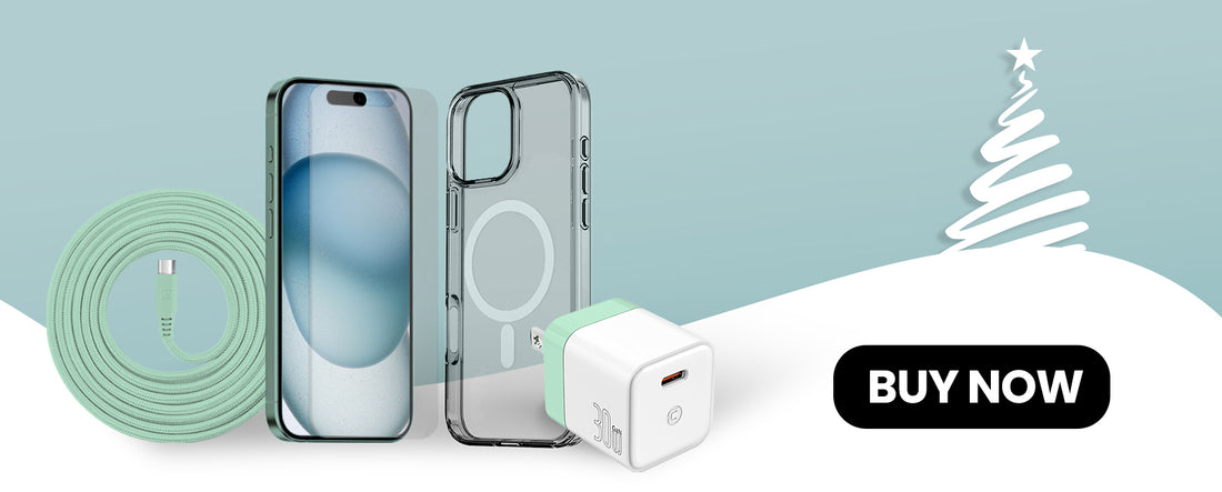 iPhone 16 Case Gift Box | 4-Piece Gift Pack with Apple's Color-Matched Aesthetics