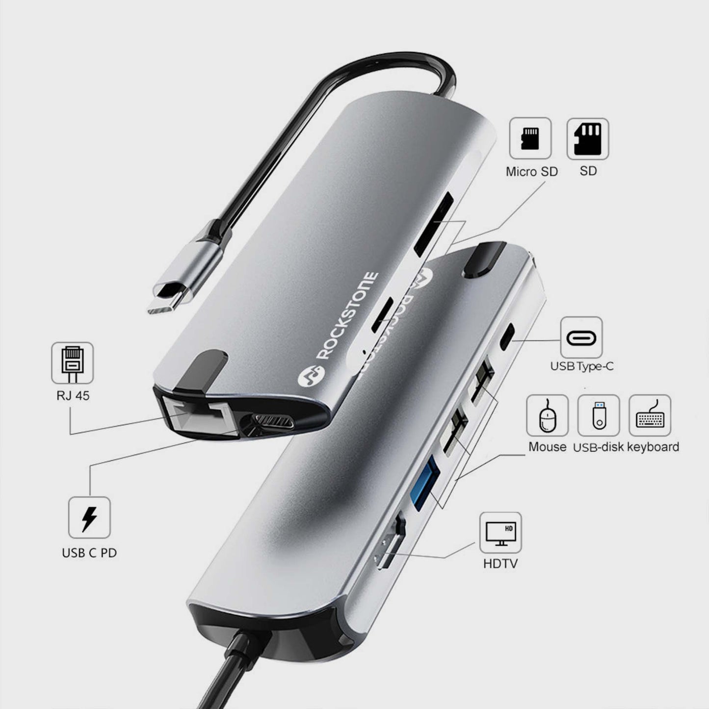 Rockstone USB-C 9-in-1 Hub