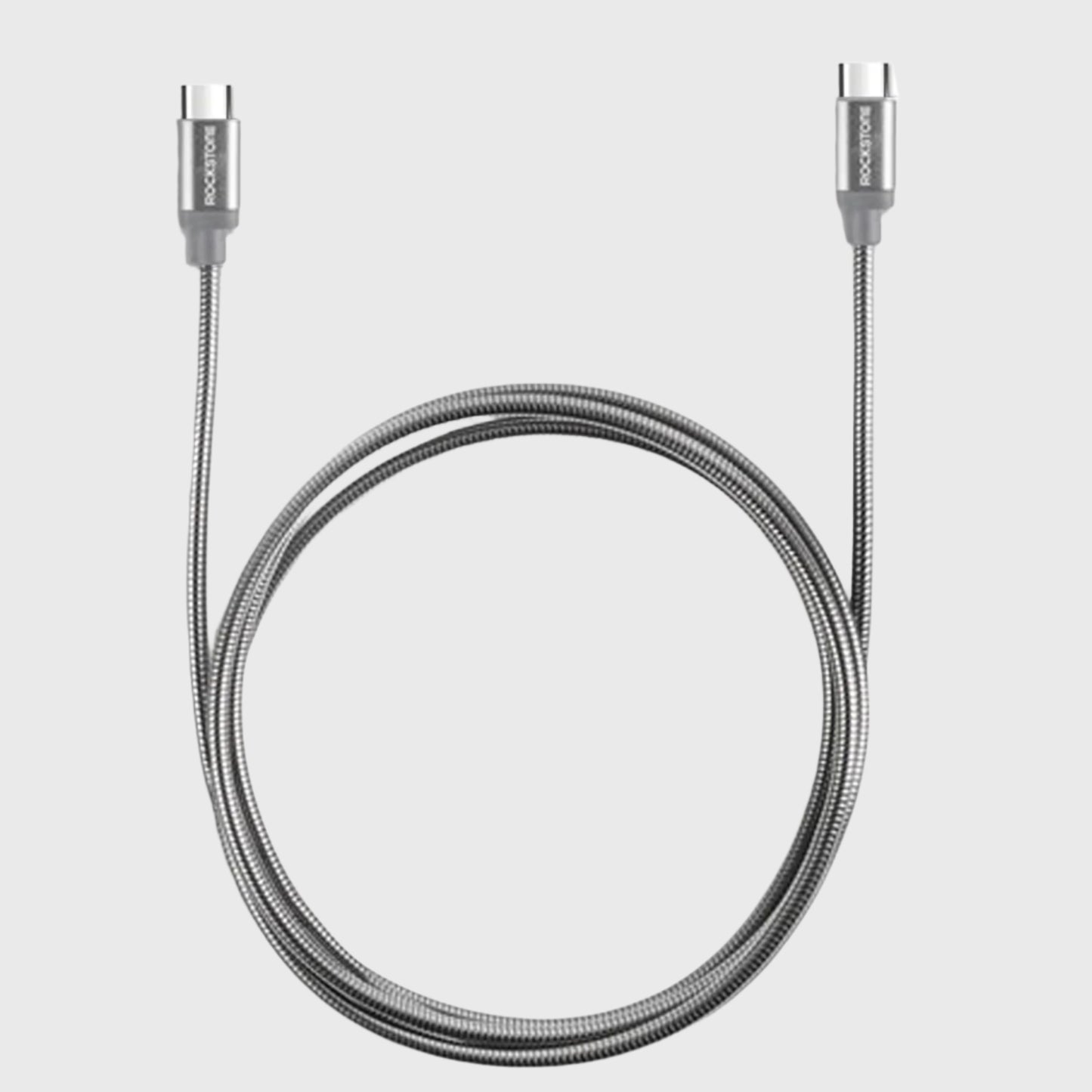 Pet Friendly Metal Tangle Free Braided Type-C to Type-C Cable - 2 Meter