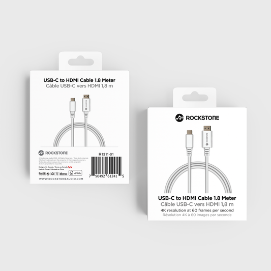 Rockstone USB-C to HDMI Cable - 70.86 inch