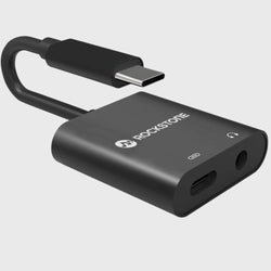 Rockstone USB Type C to 3.5 mm Earphone & Charger Adapter