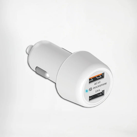 J3 Dual Port - Qualcomm 3.0 + 2.4 USB Quick Car Charger